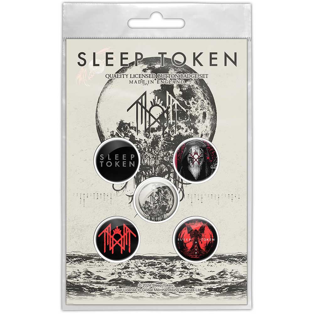 Sleep Token Take Me Back To Eden 5 x Pin Button Badge Pack