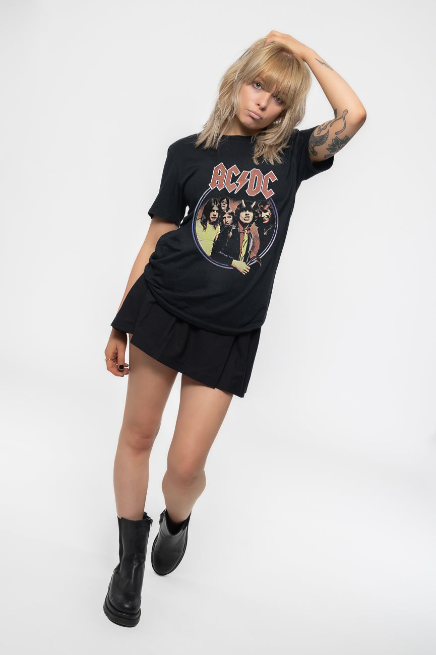 AC/DC Highway To Hell Circle Womens Skinny Fit T Shirt product image 5