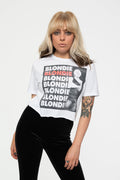 Blondie Stacked Band Logo Crop Top product image 1