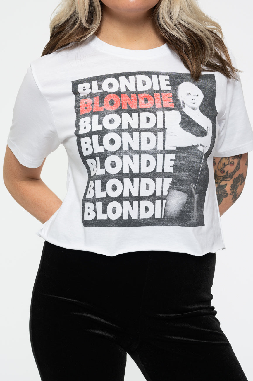 Blondie Stacked Band Logo Crop Top product image 3