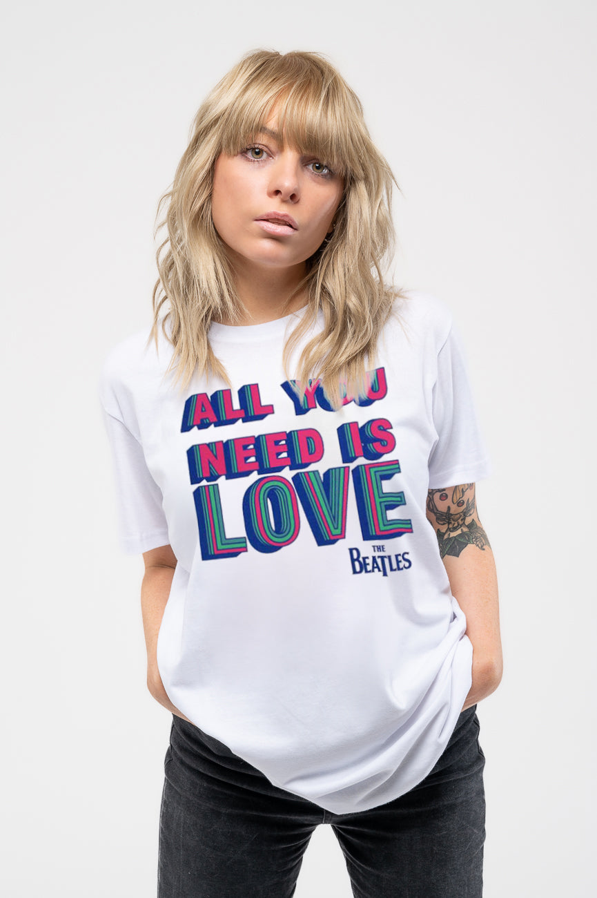 The Beatles All You Need Is Love Skinny Fit T Shirt product image 1
