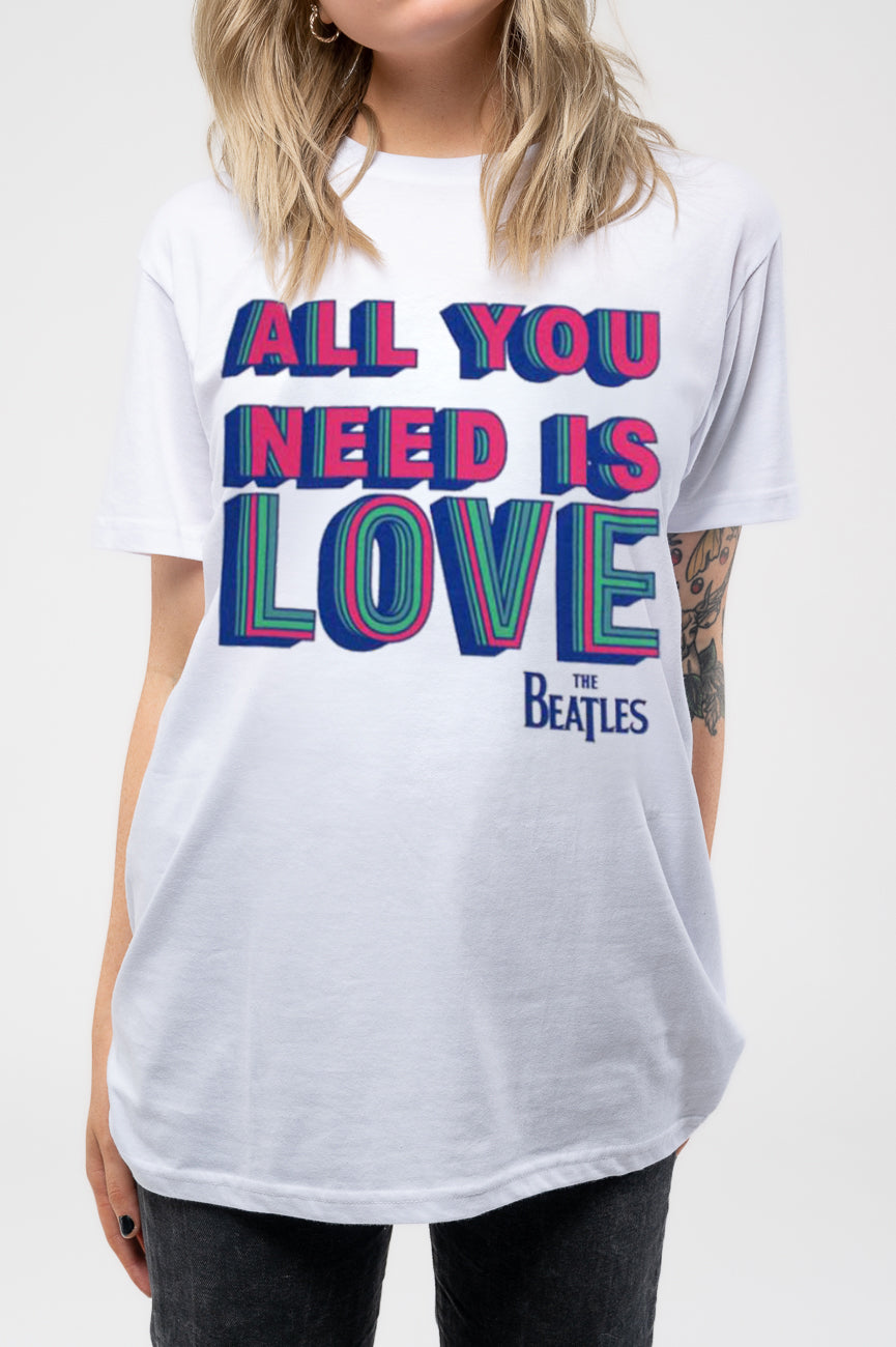The Beatles All You Need Is Love Skinny Fit T Shirt product image 3