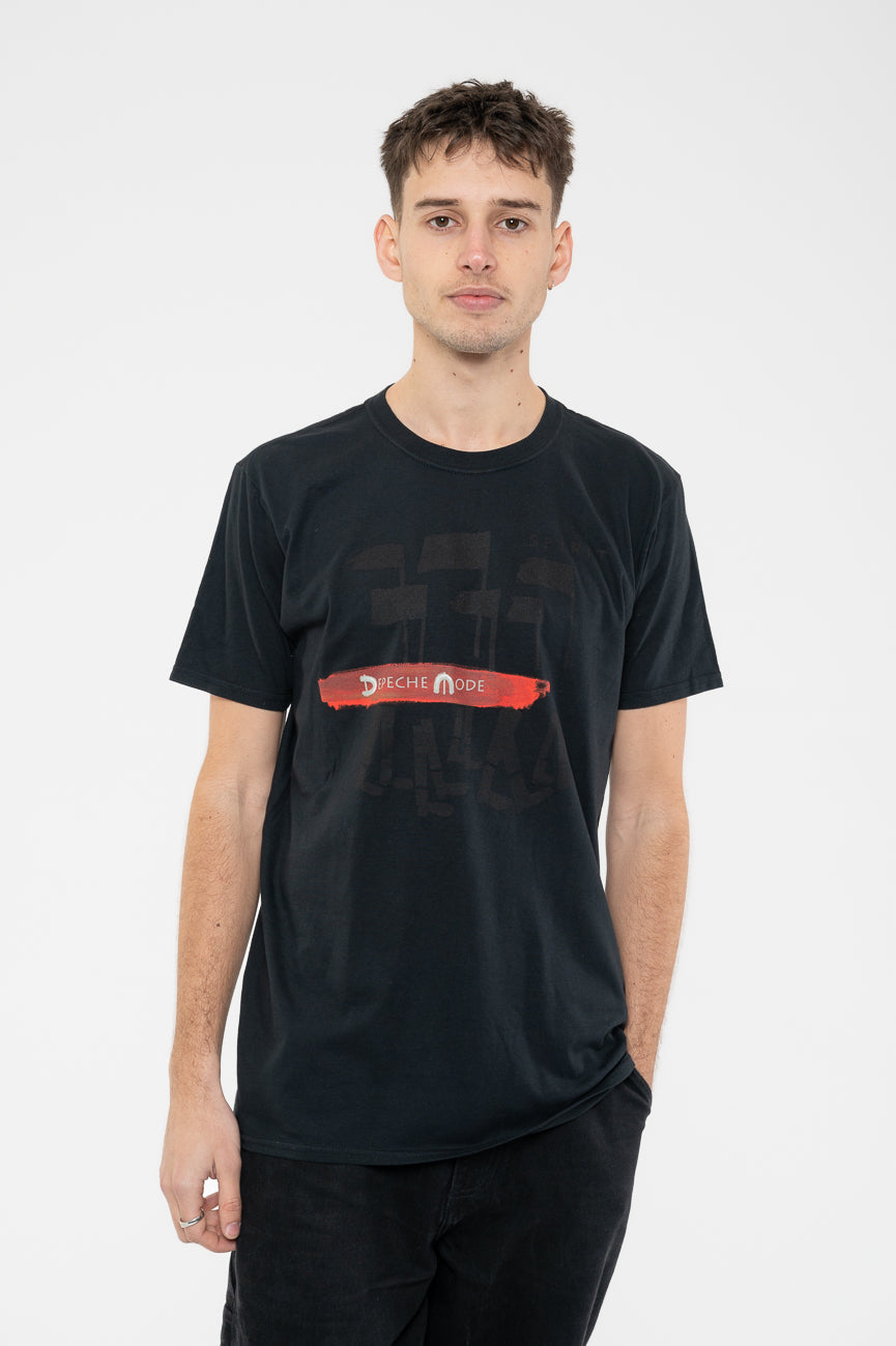 Depeche Mode Black Spirit Red Logo T Shirt product image 1