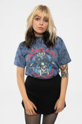 Motorhead Born To Lose Biker Dye Wash T Shirt product image 1