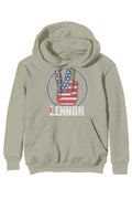 John Lennon Peace Fingers US Flag Hoodie product image 1