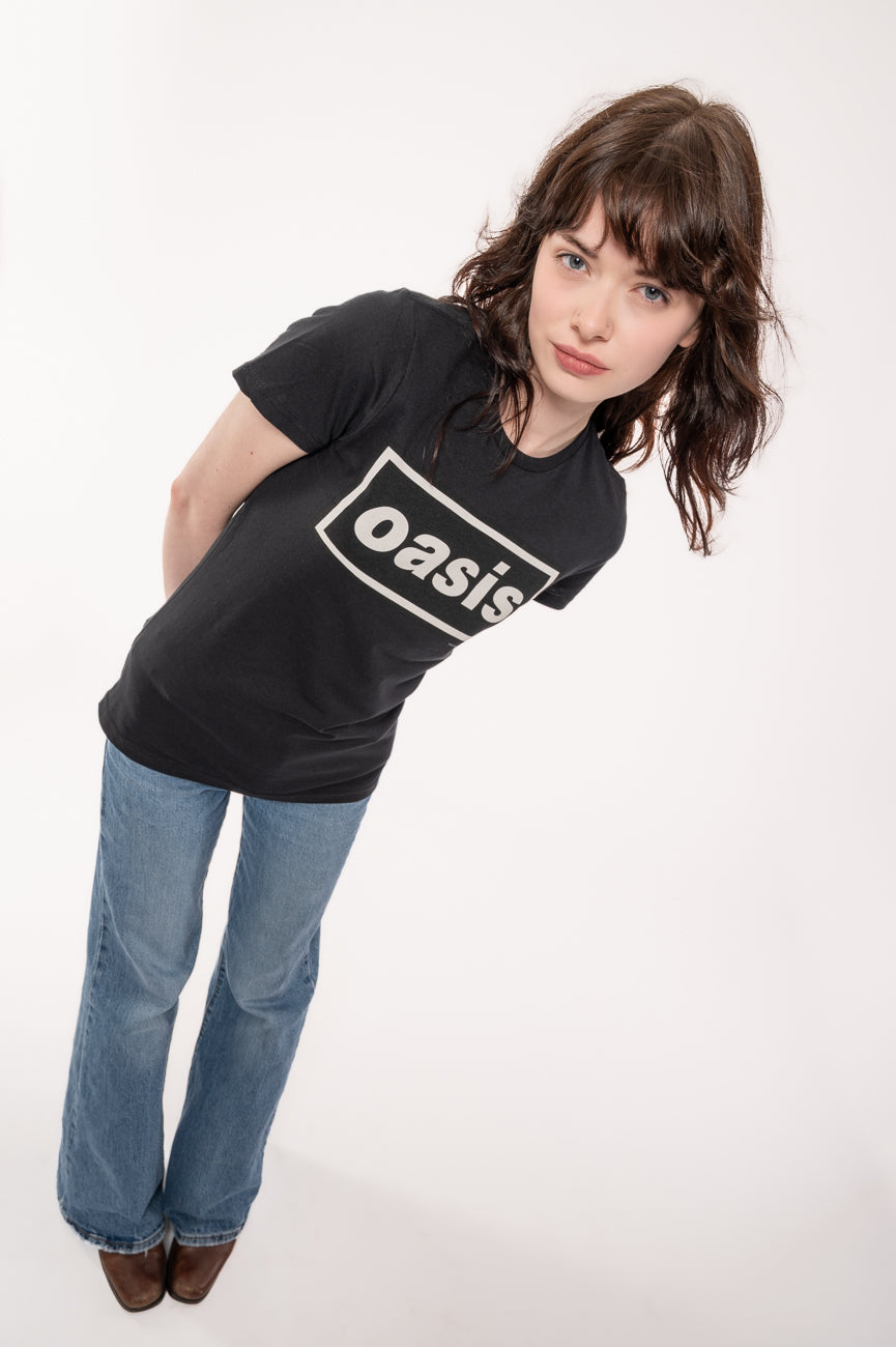 Oasis Decca Band Logo Skinny Fit T Shirt product image 5
