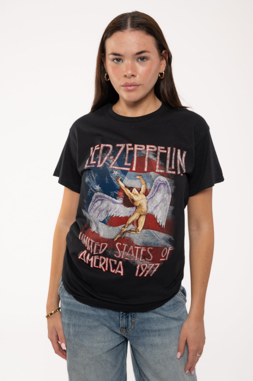 Led Zeppelin Stars N Stripes USA 77 T Shirt product image 1