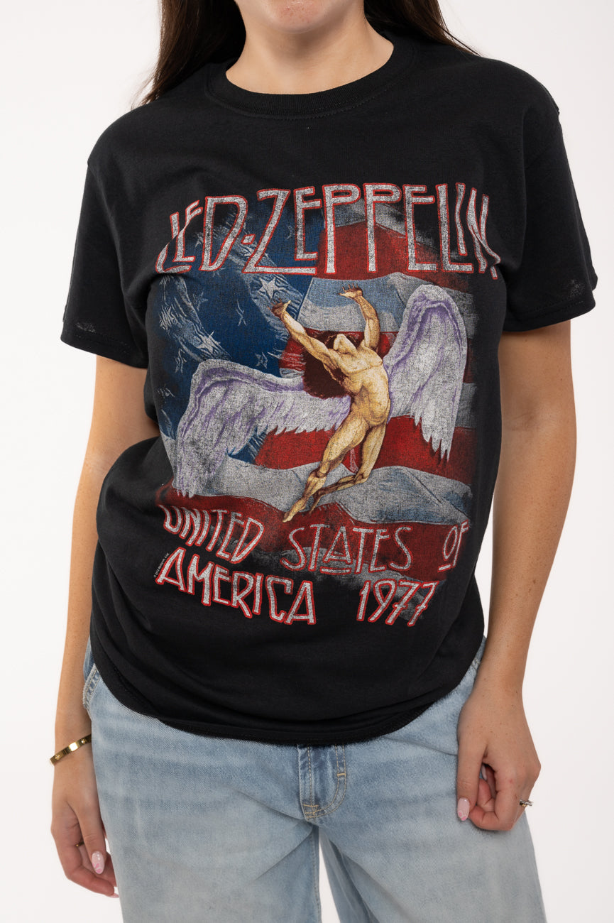 Led Zeppelin Stars N Stripes USA 77 T Shirt product image 3