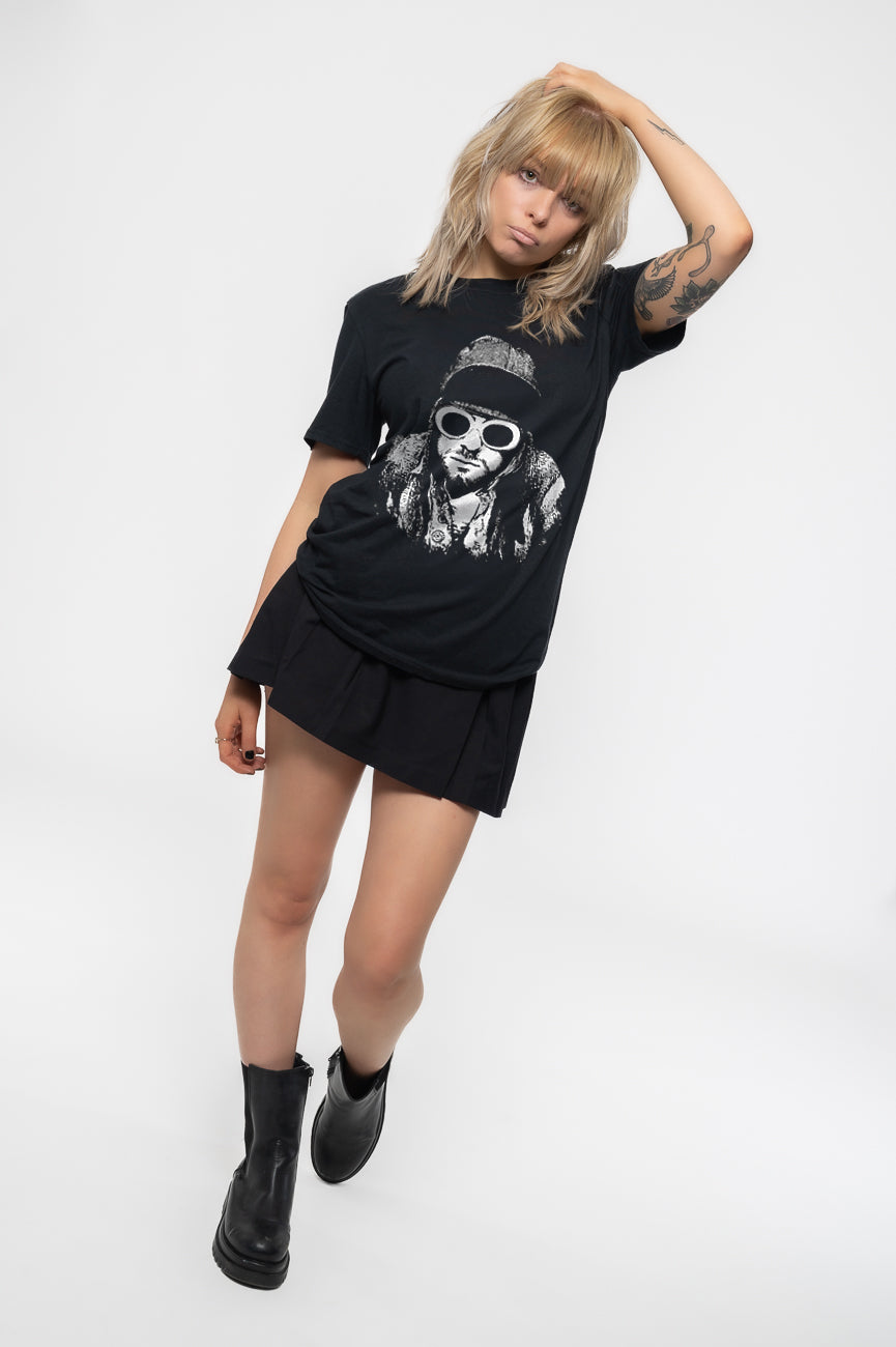 Kurt Cobain Sunglasses Portrait T Shirt product image 5