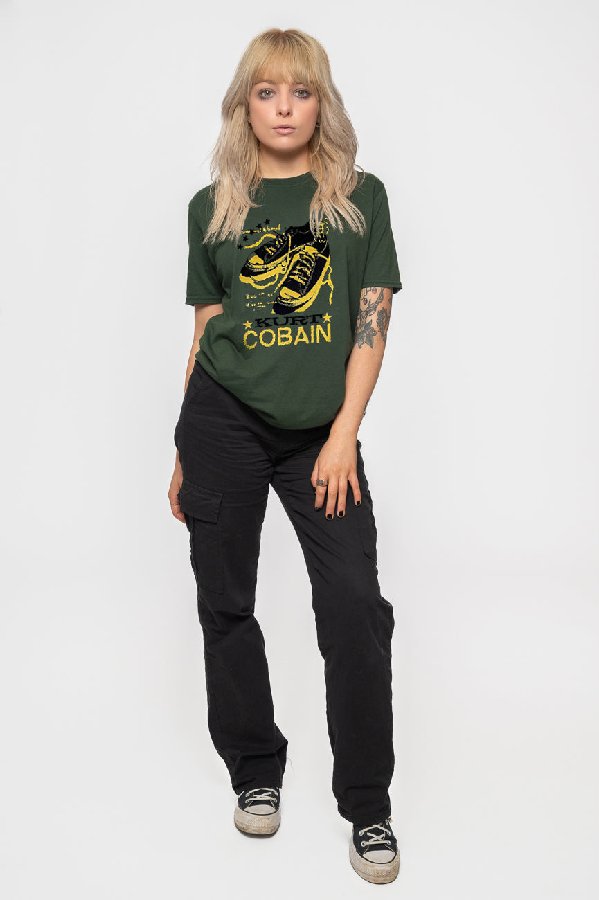 Kurt Cobain Shoes Logo T Shirt