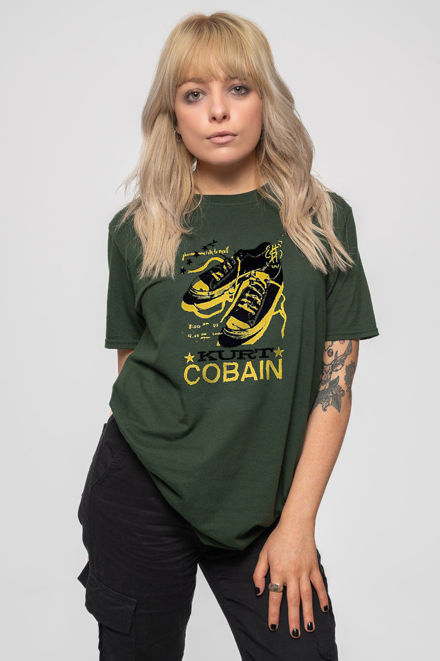 Kurt Cobain Shoes Logo T Shirt