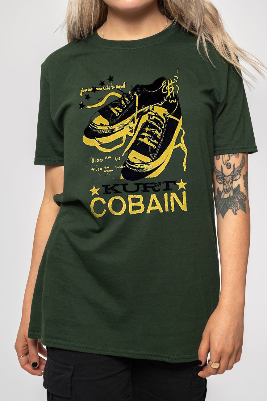 Kurt Cobain Shoes Logo T Shirt
