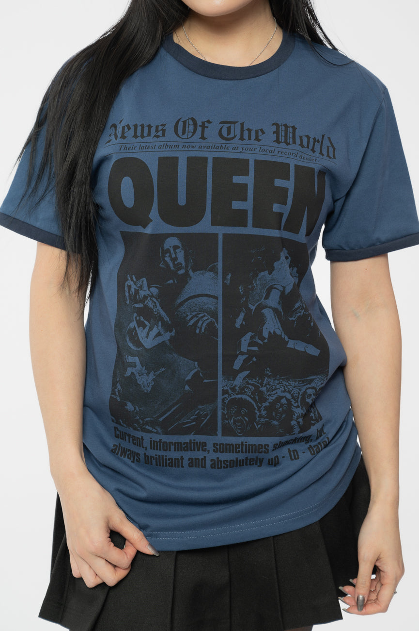 Queen News of the World Ringer T Shirt product image 3