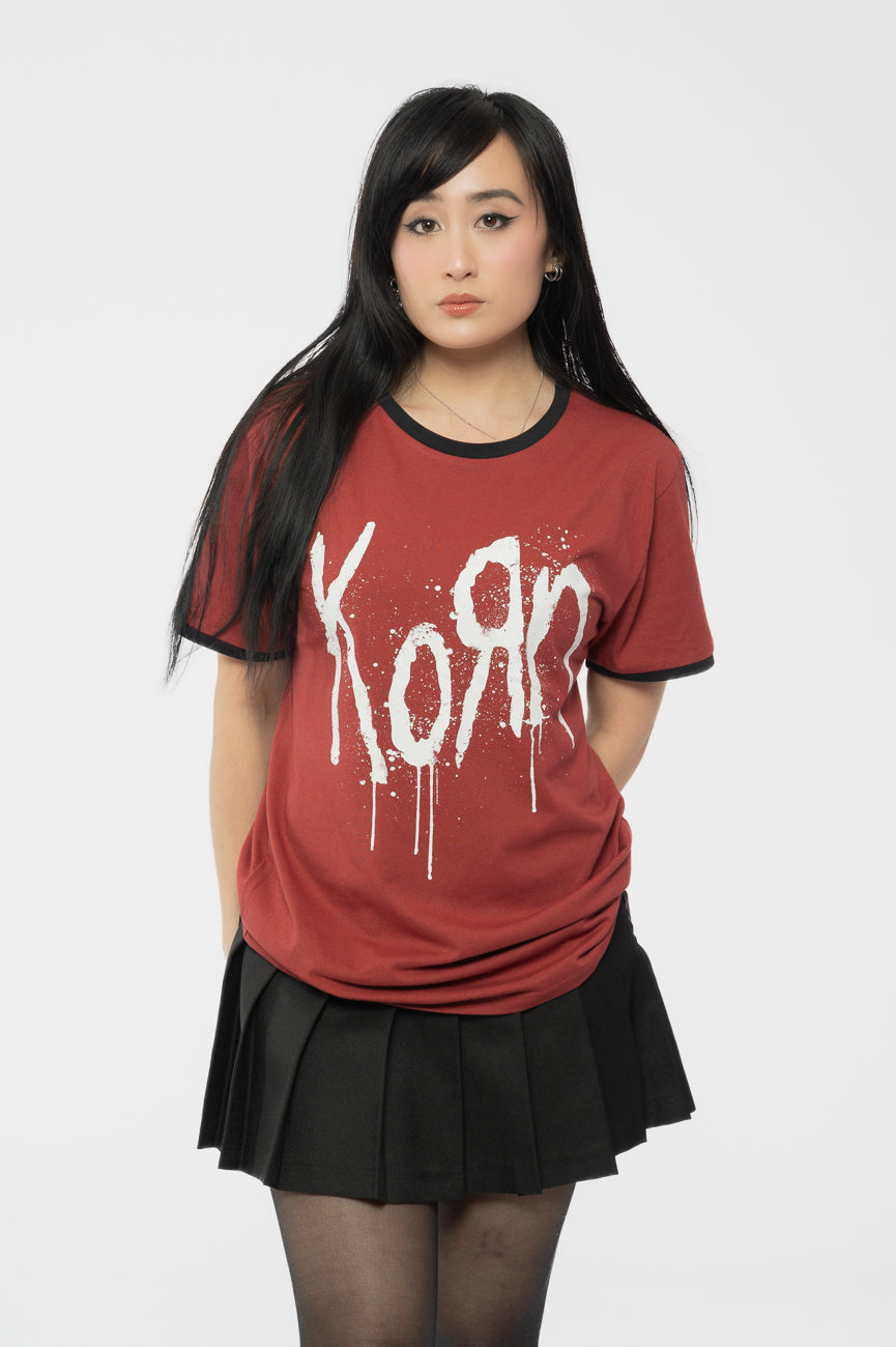 Korn Band Logo Ringer T Shirt product image 1