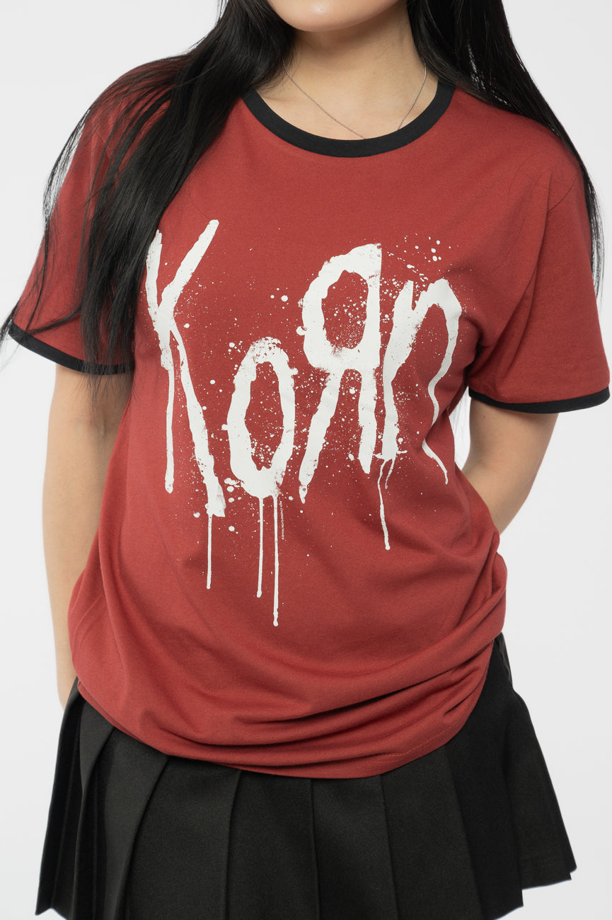 Korn Band Logo Ringer T Shirt product image 3