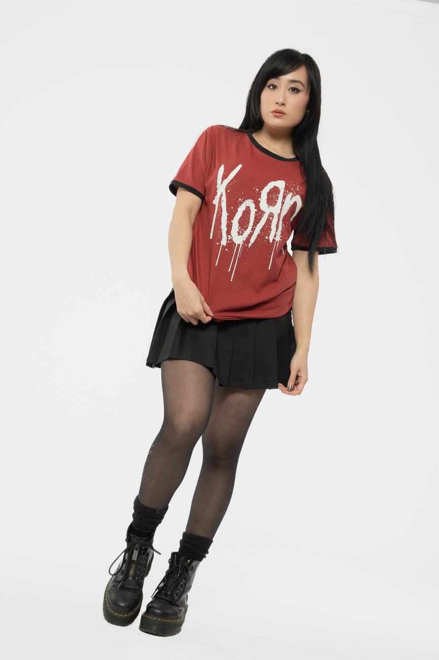 Korn Band Logo Ringer T Shirt product image 5