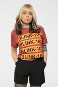 Blink-182 Logo Repeat Ringer T Shirt product image 1