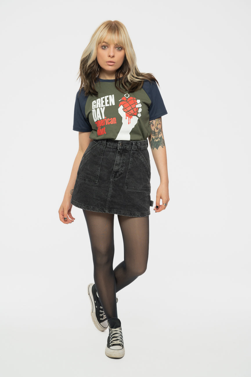Green Day American Idiot Raglan T Shirt product image 2