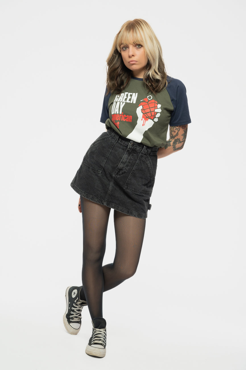 Green Day American Idiot Raglan T Shirt product image 5