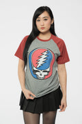 Grateful Dead Steal Your Face Raglan T Shirt product image 1