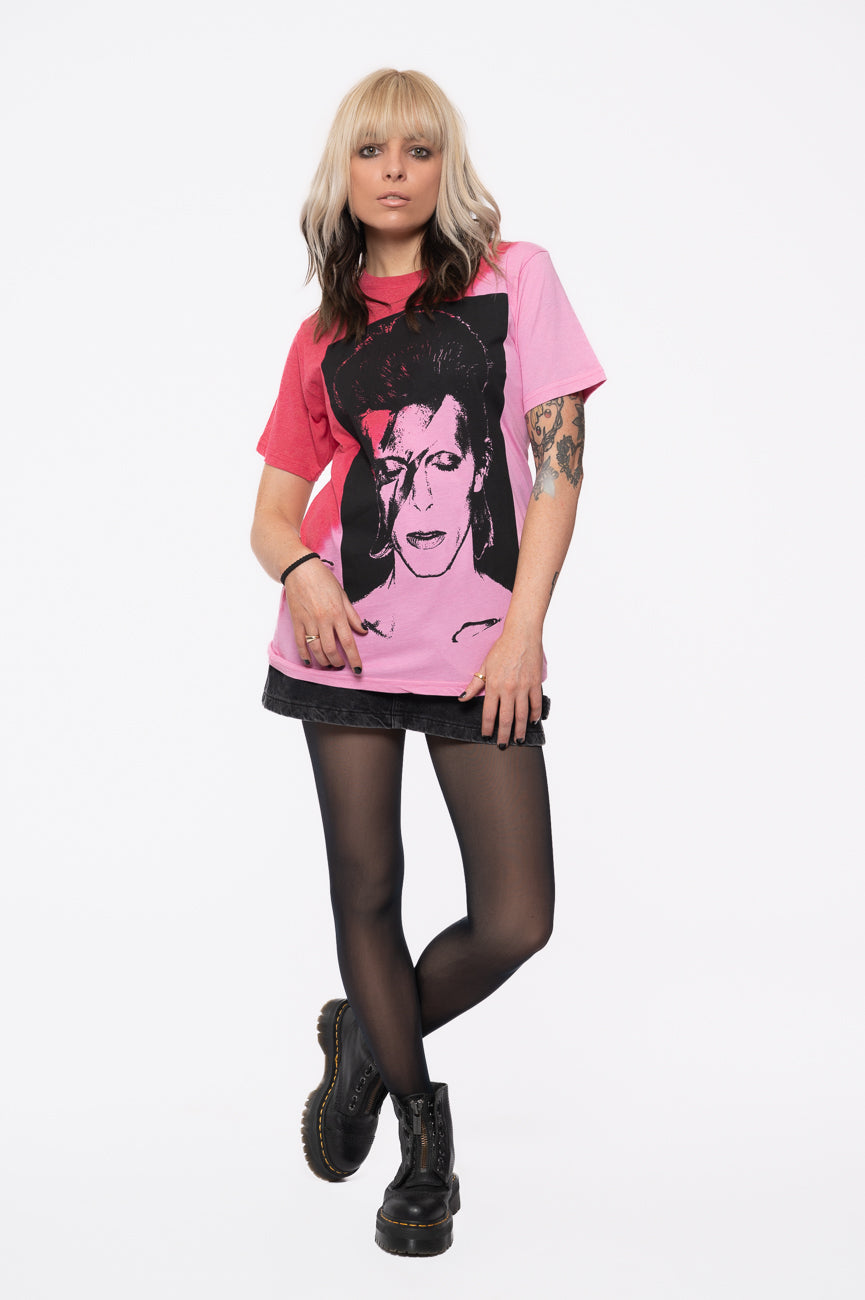 David Bowie Aladdin Sane Dye Wash T Shirt product image 2