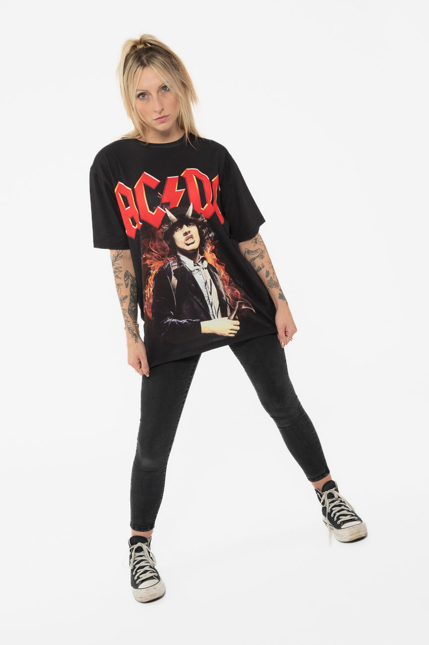 AC/DC Angus Highway To Hell Sublimation Print T Shirt product image 2