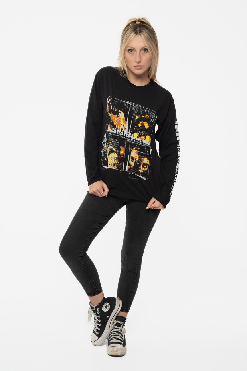 System Of A Down Face Boxes Long Sleeve T Shirt product image 2