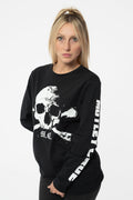 Motley Crue Orbit Skull Long Sleeve T Shirt product image 1