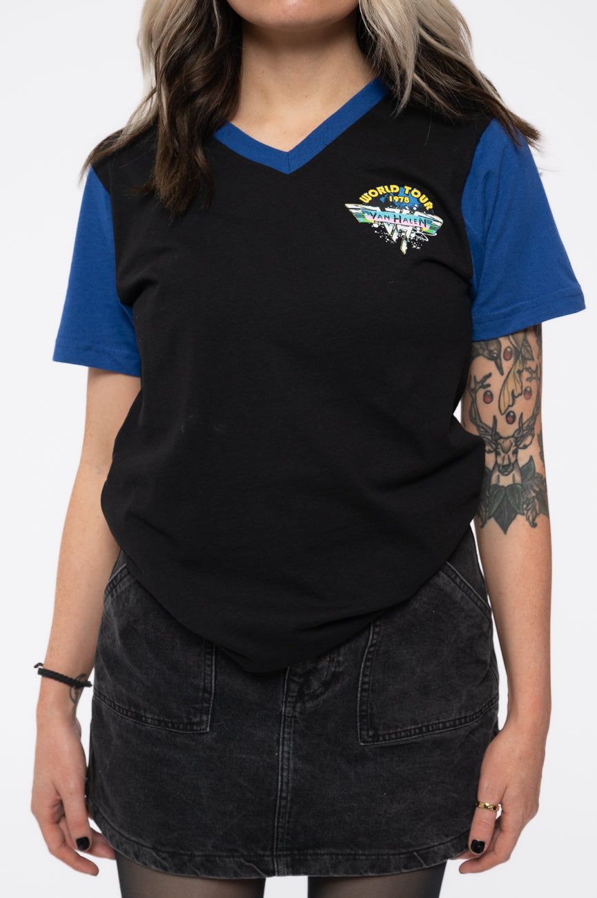 Van Halen 1978 Tour Dates Raglan T Shirt product image 3
