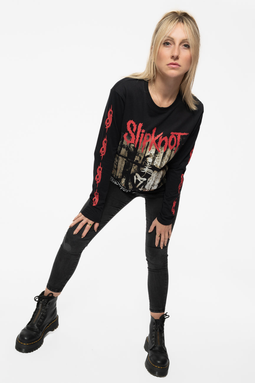 Slipknot Skeleton Flag Long Sleeve T Shirt product image 5