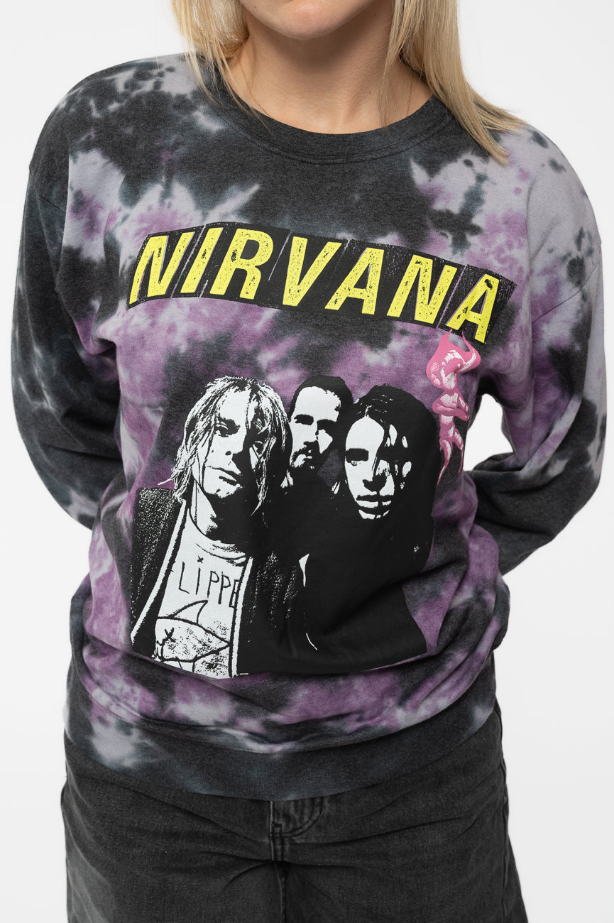 Nirvana Flipper Dip Dye Sweatshirt product image 3