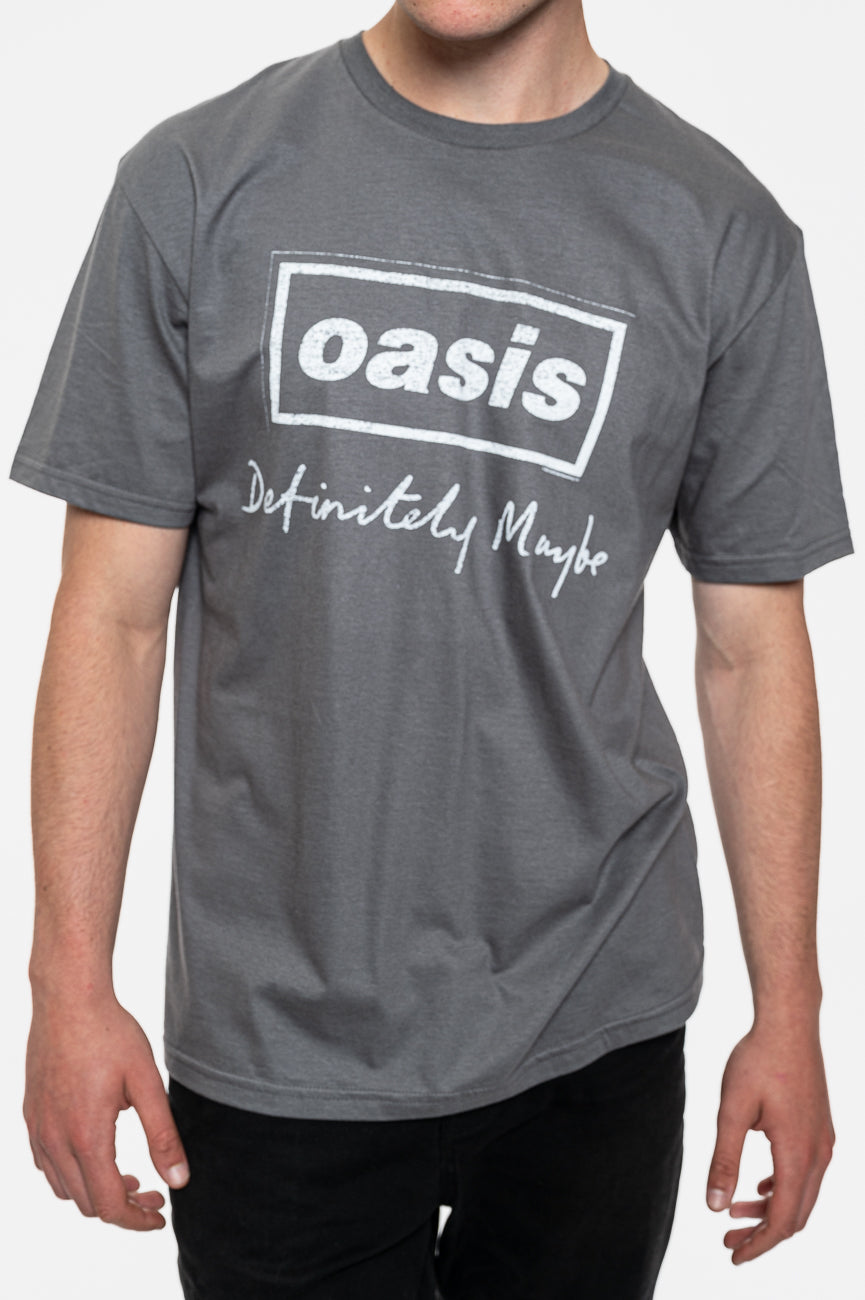 Oasis Definitely Maybe Distressed Text T Shirt product image 3