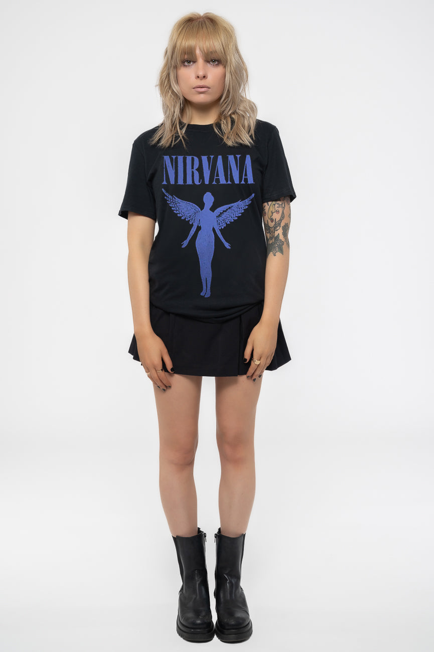 Nirvana Angelic Blue Mono Skinny Fit T Shirt product image 2