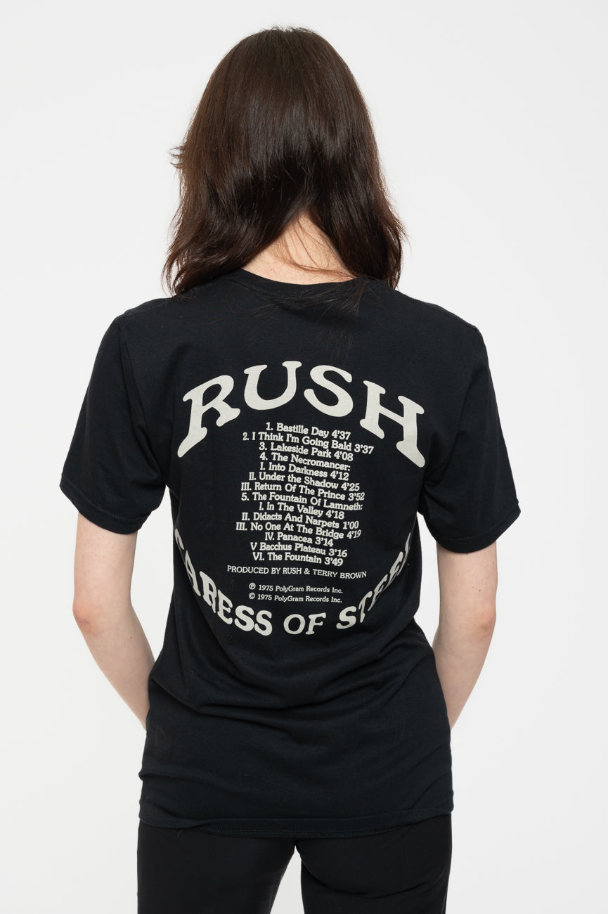 Rush Caress Of Steel Track List T Shirt product image 4
