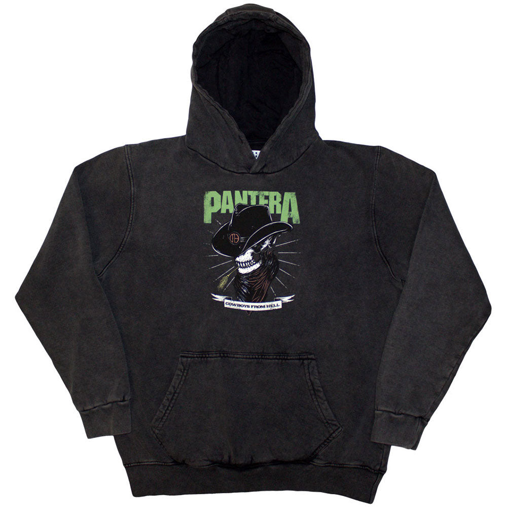 Pantera Skeleton Cowboy Pullover Stone Wash Hoodie product image 1