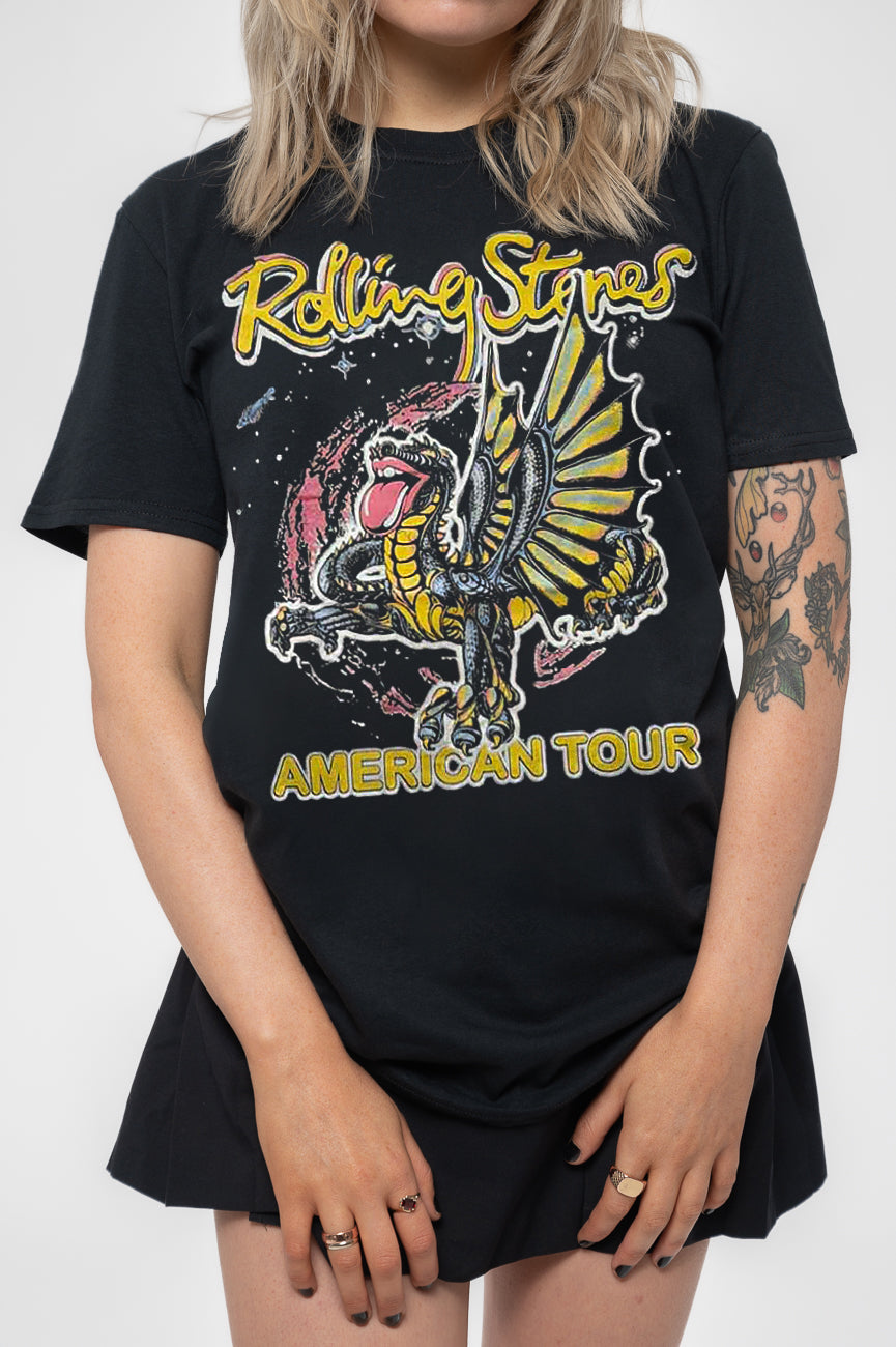 The Rolling Stones Sixty Dragon Globe Skinny Fit T Shirt product image 3