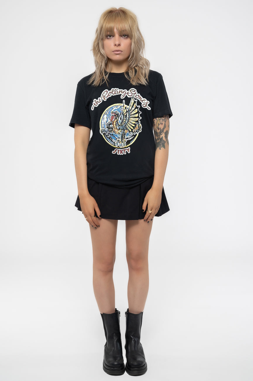 The Rolling Stones Sixty Dragon Globe Skinny Fit T Shirt product image 2