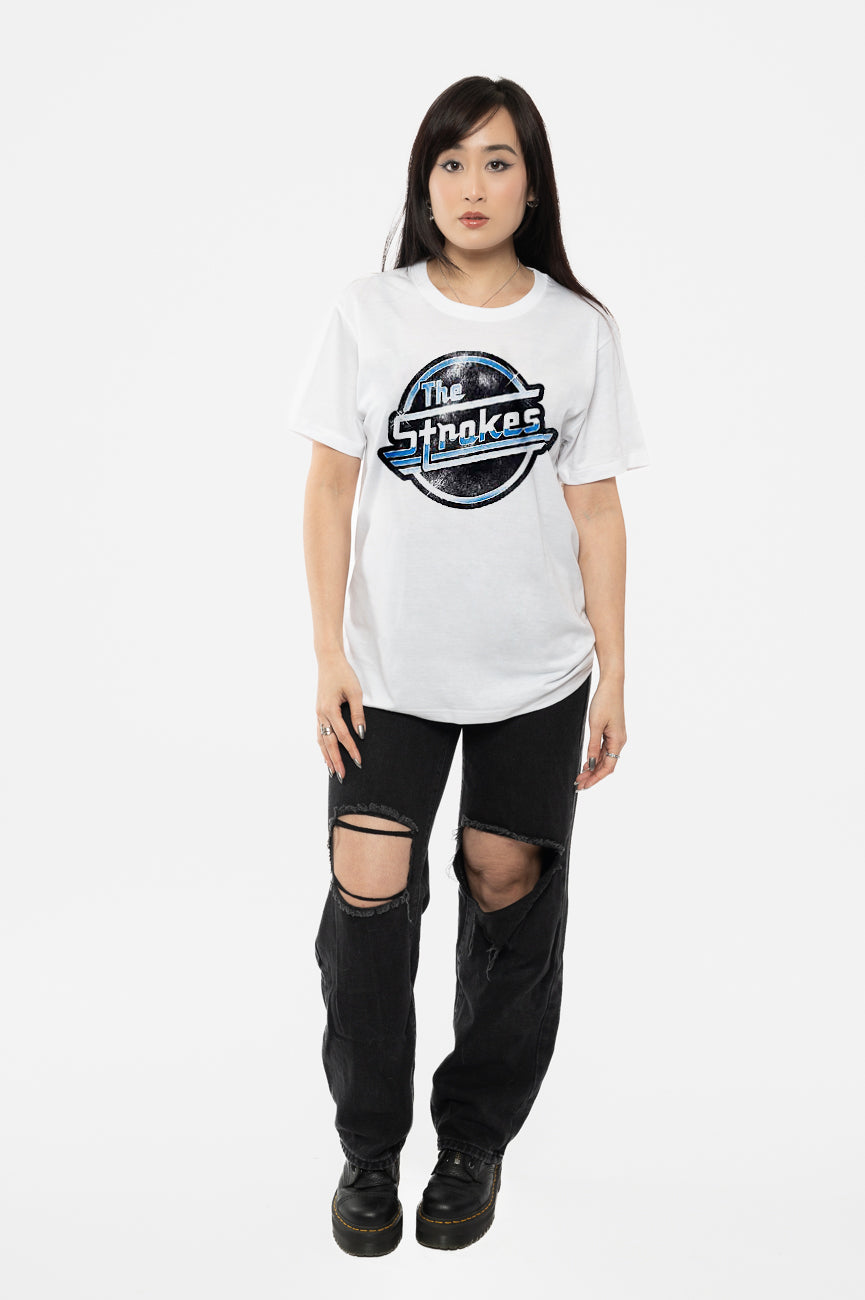 The Strokes Distressed Magna Band Logo T Shirt product image 2