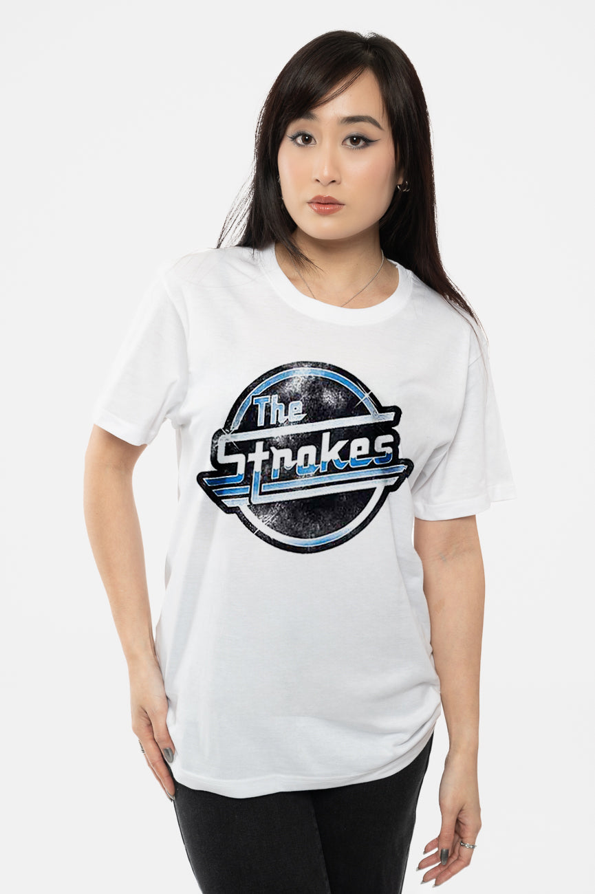 The Strokes Distressed Magna Band Logo T Shirt product image 1