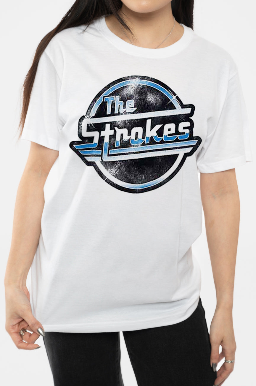 The Strokes Distressed Magna Band Logo T Shirt product image 3